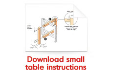 Download small table instructions